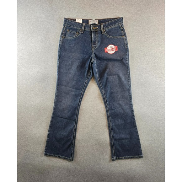 Y2K Levi Strauss Signature Jeans Women 4 Misses Short Low Rise Bootcut Deadstock - Picture 1 of 13